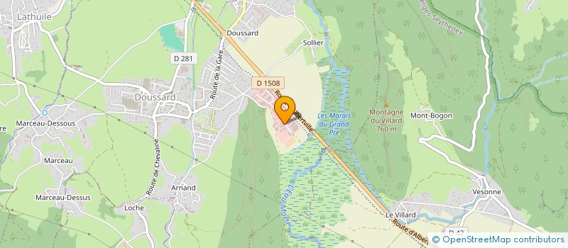 localisation de l'entreprise COMPAGNIE IMMOBILIERE DES GLACIERS  TALLOIRES-MONTMIN