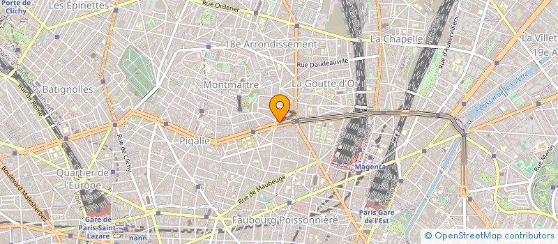 localisation de l'entreprise COMPAGNIE IMMOBILIERE DU NORD  PARIS 18