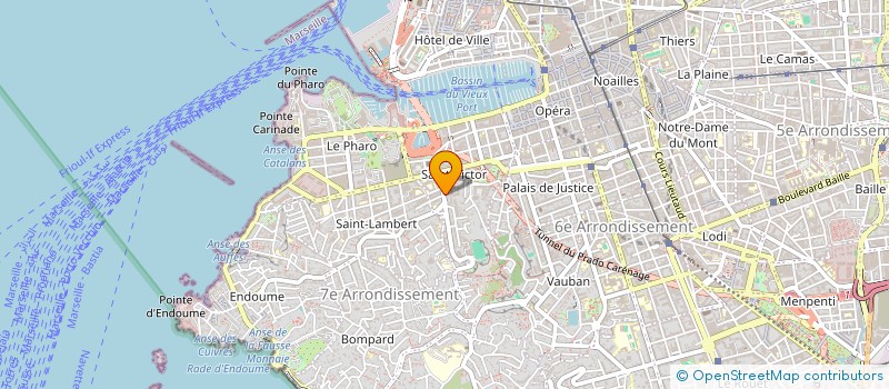 localisation de l'entreprise COMPAGNIE IMMOBILIERE DU SUD  MARSEILLE