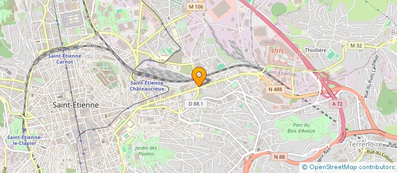 localisation de l'entreprise COMPAGNIE IMMOBILIERE FOREZ VELAY à SAINT-ETIENNE