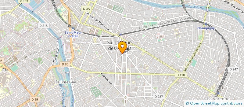 localisation de l'entreprise COMPAGNIE IMMOBILIERE HOCHE à SAINT-MAUR-DES-FOSSES