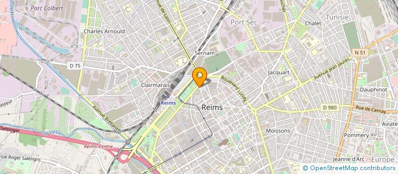 localisation de l'entreprise COMPAGNIE IMMOBILIERE MIGNEAUX ET ASSOCIES - CIMA  REIMS