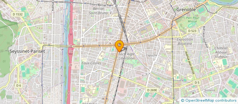 localisation de l'entreprise COMPAGNIE IMP'ACTE  GRENOBLE