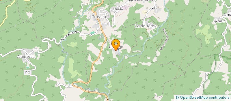 localisation de l'entreprise COMPAGNIE IMPERIALE DE CORSE  GROSSETO-PRUGNA