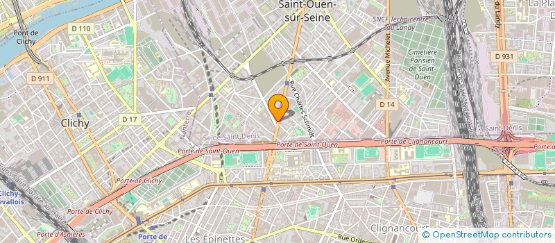 localisation de l'entreprise COMPAGNIE IN SENSE à SAINT-OUEN-SUR-SEINE