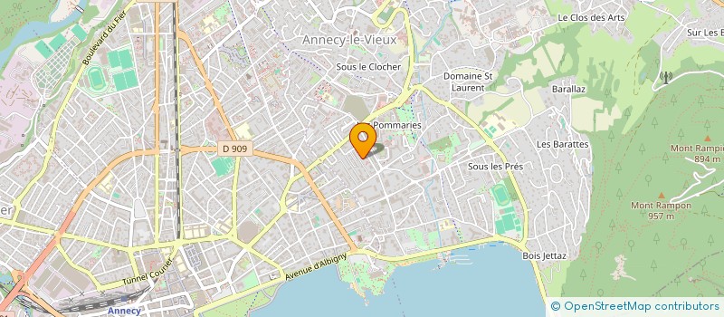 localisation de l'entreprise COMPAGNIE INCIPIT à ANNECY