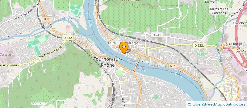 localisation de l'entreprise COMPAGNIE INDEPENDANTE DES CONCOURS INTERNATIONAUX - MEDAILLE RABELAIS  TAIN L HERMITAGE