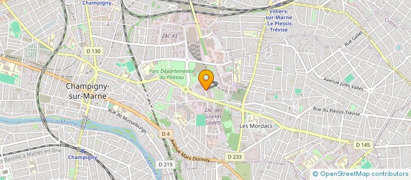 localisation de l'entreprise COMPAGNIE INDUSTRIELLE DE BATIMENT ET DE TRAVAUX PUBLICS à CHAMPIGNY-SUR-MARNE