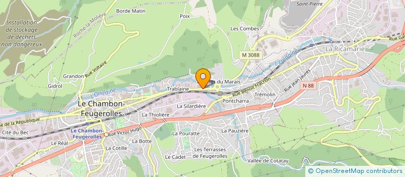 localisation de l'entreprise COMPAGNIE INDUSTRIELLE DE DISTRIBUTION à LE CHAMBON-FEUGEROLLES