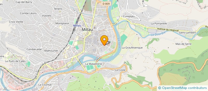 localisation de l'entreprise COMPAGNIE INDUSTRIELLE DE LA SAUNERIE  MILLAU