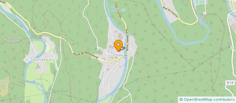 localisation de l'entreprise COMPAGNIE INDUSTRIELLE DE LA SEMOY  THILAY