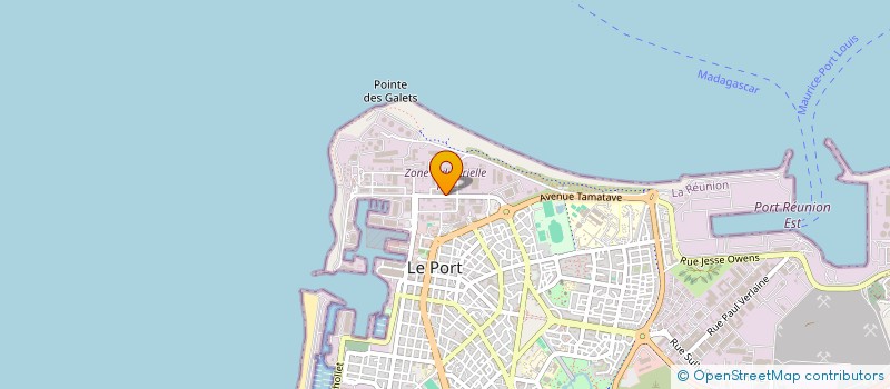 localisation de l'entreprise COMPAGNIE INDUSTRIELLE DES MASCAREIGNES à LE PORT