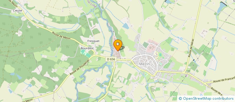 localisation de l'entreprise COMPAGNIE INDUSTRIELLE DU BOIS  MEZIN