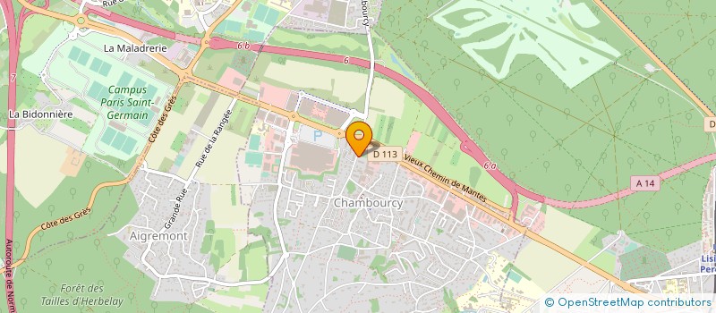 localisation de l'entreprise COMPAGNIE INFORMATIQ MARKETING STATISTIQ à CHAMBOURCY