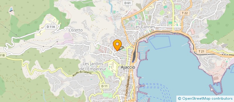 localisation de l'entreprise COMPAGNIE INSULAIRE DE CHIMIE à AJACCIO