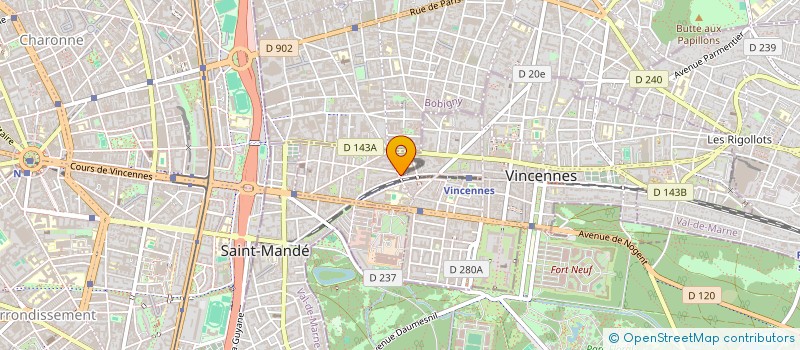 localisation de l'entreprise COMPAGNIE INTERNATIONALE D AUDIT ET DE COMMISSARIAT AUX COMPTES à VINCENNES