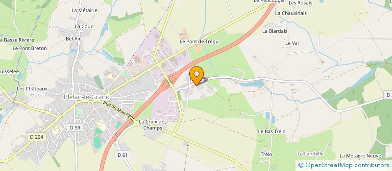 localisation de l'entreprise COMPAGNIE INTERNATIONALE D'AUTOMATISMES à PLELAN-LE-GRAND