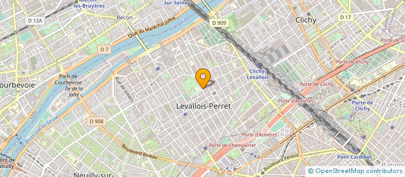 localisation de l'entreprise COMPAGNIE INTERNATIONALE DE GESTION à LEVALLOIS PERRET