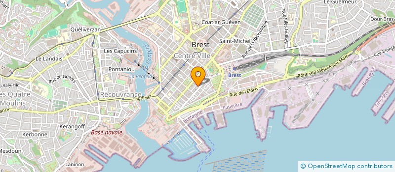 localisation de l'entreprise COMPAGNIE INTERNATIONALE NAVIGUATION à BREST