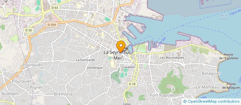 localisation de l'entreprise COMPAGNIE JC ET V à LA SEYNE-SUR-MER