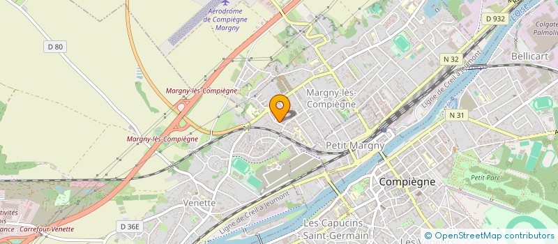 localisation de l'entreprise COMPAGNIE JEAN PIERRE ANDREANI  MARGNY-LES-COMPIEGNE