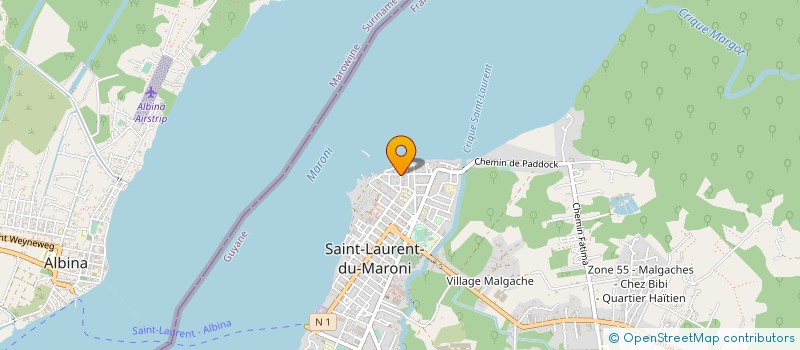 localisation de l'entreprise COMPAGNIE JEUNES SANS LIMITES à SAINT-LAURENT-DU-MARONI
