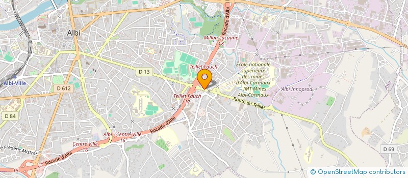 localisation de l'entreprise COMPAGNIE JOANGORY BY CECILE PHILIP à ALBI