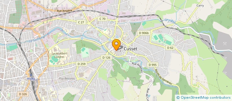 localisation de l'entreprise COMPAGNIE JULIO AROZARENA à CUSSET
