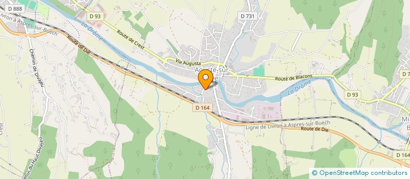 localisation de l'entreprise COMPAGNIE KAFEINE à AOUSTE-SUR-SYE