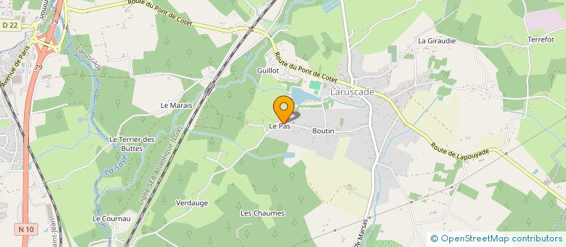 localisation de l'entreprise COMPAGNIE L ARBRE A VACHE  LARUSCADE