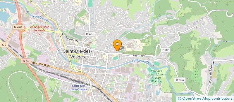 localisation de l'entreprise COMPAGNIE L ASTRAGALE  SAINT DIE DES VOSGES