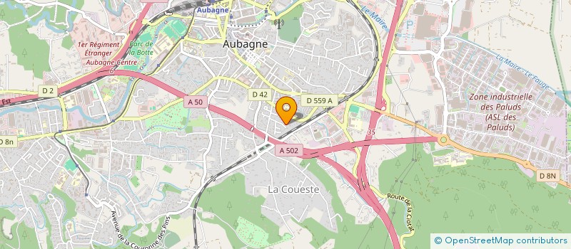 localisation de l'entreprise COMPAGNIE L'ATELIER CHOREGRAPHIQUE  AUBAGNE