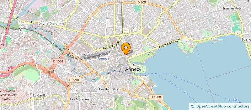 localisation de l'entreprise COMPAGNIE L AURORE ARTERIELLE à ANNECY