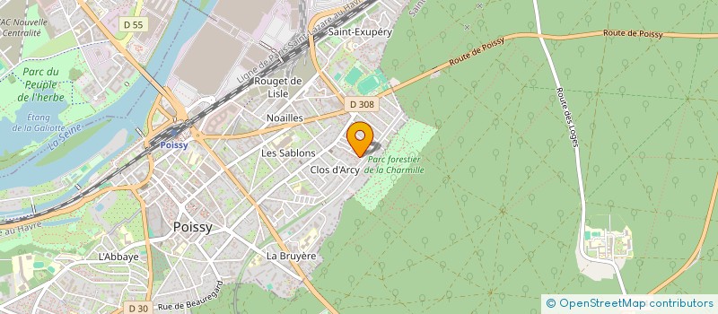 localisation de l'entreprise COMPAGNIE L AVENTURINE  POISSY