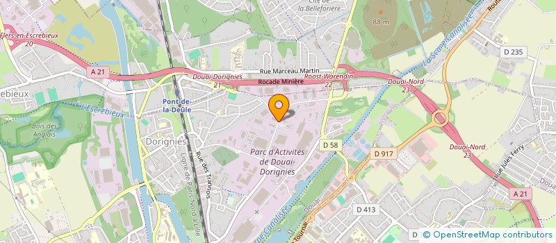 localisation de l'entreprise COMPAGNIE L ELEPHANT DANS LE BOA à DOUAI