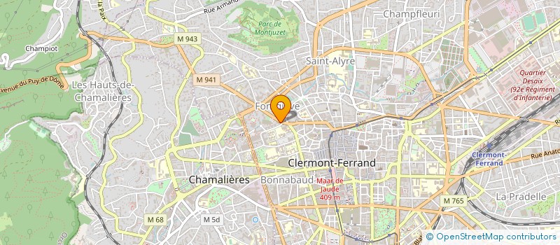 localisation de l'entreprise COMPAGNIE L'ENVOL DES BALEINES  CLERMONT-FERRAND