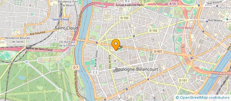 localisation de l'entreprise COMPAGNIE L'ENVOLEE DE LA PASSEE à BOULOGNE-BILLANCOURT