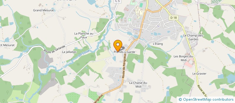 localisation de l'entreprise COMPAGNIE L'ESCARGOT DANS LES ORTIES à ST YRIEIX LA PERCHE