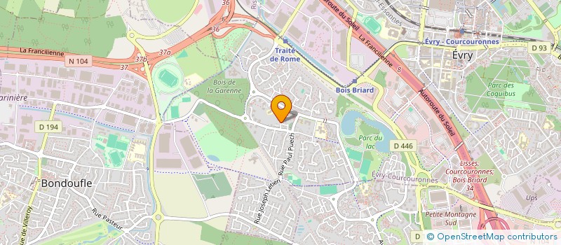 localisation de l'entreprise COMPAGNIE L ETOILE ET LA CHARRUE  EVRY-COURCOURONNES