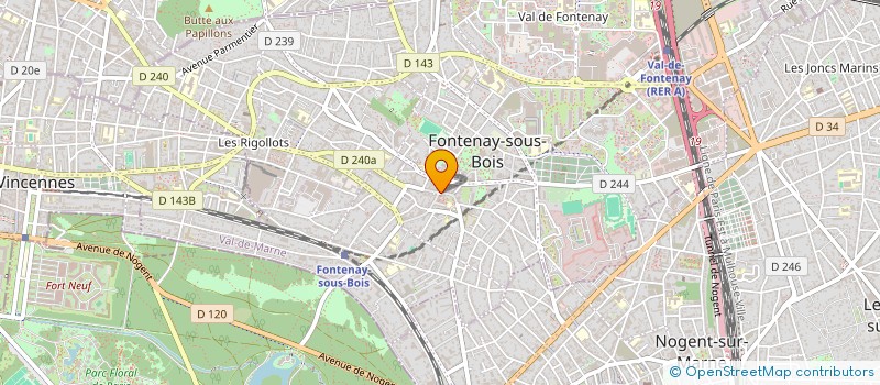 localisation de l'entreprise COMPAGNIE L'HEURE FAUVE à FONTENAY-SOUS-BOIS