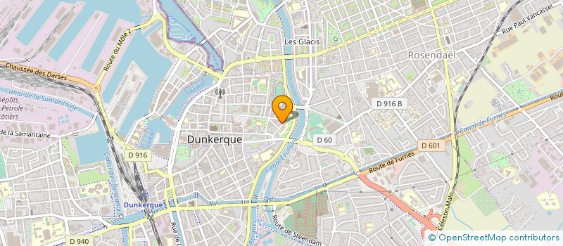 localisation de l'entreprise COMPAGNIE L'HOTEL DU NORD à DUNKERQUE