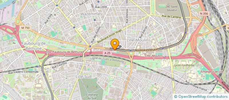 localisation de l'entreprise COMPAGNIE L INDEPENDANTE à LILLE