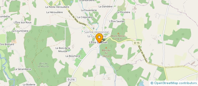 localisation de l'entreprise COMPAGNIE L'INSOLENTE à SAINTE-HONORINE-LA-GUILLAUME