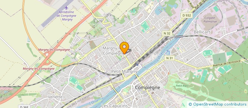 localisation de l'entreprise COMPAGNIE L'OISEAU VERT  MARGNY-LES-COMPIEGNE