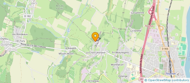 localisation de l'entreprise COMPAGNIE L'OISEAU VOLE à TOURNUS