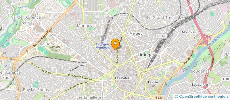 localisation de l'entreprise COMPAGNIE L'OPALINE à LIMOGES