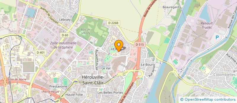 localisation de l'entreprise COMPAGNIE LA BOUCHE D'OR à HEROUVILLE-SAINT-CLAIR