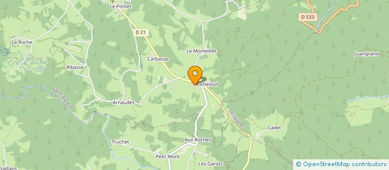 localisation de l'entreprise COMPAGNIE LA BOUDEUSE  SAINT-AGREVE