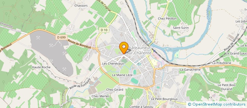 localisation de l'entreprise COMPAGNIE LA BRUME à CHATEAUNEUF-SUR-CHARENTE