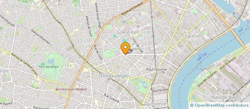 localisation de l'entreprise COMPAGNIE LA DRAISINE à BORDEAUX